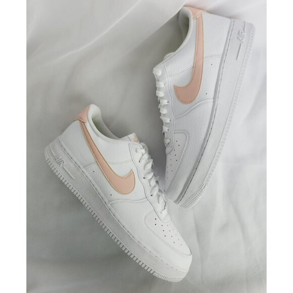 MEN'S NIKE AIR FORCE ONE 1 07 NEXT NATURE WHITE / PINK DC9486-100 SNEAKERS
